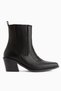 Elvia Black Elastic Women's Boots