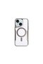 Apple iPhone 15 Plus Compatible Case with Magsafe Silicone Cover - Titan Gray - 8