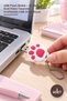 3 USB Flash Drives – 32 Gb Cat Paw Design USB Drive with Keychain, White