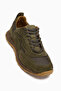 Selena Genuine Leather Khaki Suede Detailed Retro Women's Sneaker
