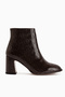Teresa Brown Patterned Heeled Women's Boots