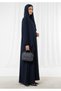 Lightweight Navy Harir Maqsood Prayer Abaya - 2