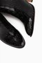Teresa Black Patterned Heeled Women's Boots - 4