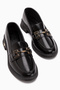 Clarie Black Buckle Women's Loafer Casual Shoes - 5