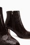 Teresa Brown Patterned Heeled Women's Boots - 4