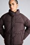 Windproof Water Repellent Regular Fit Stand Collar Raglan Sleeve Winter Puffer Jacket A1550Ax26Au - 3
