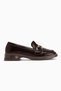 Drina Brown Buckle Women's Loafer Casual Shoes - 2
