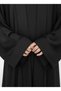 Black Premium 3-Piece Kids Abaya Set – Lightweight Harir Maqsood Modest Wear for Girls - 4