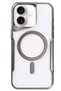 Apple iPhone 16 Plus Compatible Case Boyi Magsafe Silicone Cover - Titan Gray - 7