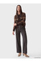 Lcw Studio Brown Knitwear Plaid Short Women's Cardigan with Nevavm Difference - 2