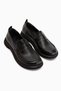 Mari Black Thick Sole Women's Loafer Shoes - 3