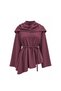 Verev Cut-Off Tunic with Scarf in Burgundy