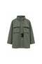 Zippered Snap Jacket Khaki