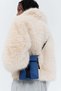 Fluffy funnel-collar jacket - 6