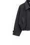 Beli Belted Short Denim Jacket Smoked - 4