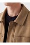 Nevavm Lcw Vision Beige Relax Fit Shirt Collar Men's Suede Jacket with a Difference - 3