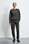 Cessıe Knitted Women's Sweatpants Brown