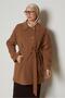 Belted Checked Coat 90660