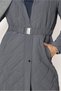 Belted Quilted Coat 90674 - 3