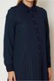 Striped Shirt Collar Tunic 47119 - 3