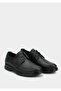 Black Leather Men's Shoes - 2