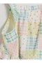 Ozmarka New Season Green Square Collar Patterned Girl's Dress - 3