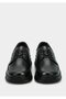 Black Leather Men's Shoes - 3