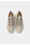 Beige Leather Women's Shoes - 5