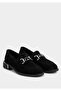 Black Leather Women's Shoes - 3