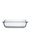 Rectangular Glass Casserole with Lid, 2750 ml, Clear