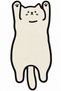 Auraplus Cute White Cat Woven Base Decorative Carpet Auraplus127 - 3