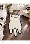 Auraplus Cute White Cat Woven Base Decorative Carpet Auraplus127