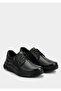 Black Leather Men's Shoes - 2