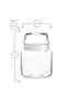 2 Pieces Sera Jar Set 635 Ml, Clear - 7