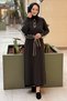 Shirt Collar Three Button Mercerized Dress