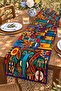 Colorful African Themed Patterned Runner/Tablecloth/Placemat - 3
