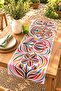 Drawing Flowers Patterned Runner / Tablecloth / Placemat - 2