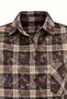Stone Detailed Brown Plaid Shirt - 4