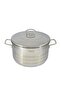 6-Piece Stainless Steel Cookware Set (22+24+26 cm), Silver - 2