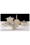 Primera Granitec 9 Piece Non-Stick Cookware Set With Glass Lids, Beige - 4