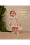 Rosalie Garden |   Gots Certified Fabric 100% Cotton 4 Layer Muslin Baby Dress and Bag Set - 3