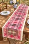 Pink Plaid Horses Patterned Runner / Tablecloth / Placemat - 3