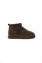 Mayge Brown Suede Fur Lined Thick Sole Ankle Boots - 4