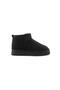 Mayge Black Suede Fur Lined Thick Sole Ankle Boots - 5
