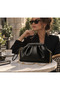 Women's Leather Knitted Scholarship Hand and Shoulder Bag - 5