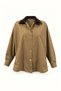 Velvet Collar Waist Drawstring Detail Mink Jacket