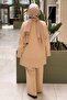 Basic Knitwear Tunic Trousers Set - 4