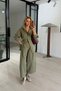 Size Adjustable Shirt / Barrel Pants Khaki Set