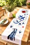 Abstract Birds Patterned Runner / Tablecloth / Placemat