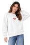 Women's Oversize Raglan Sleeve Crew Neck Sweatshirt |   3 Yarns Raised Cotton Knitted Fabric |   Off-Shoulder Long Sleeve Relaxed Fit |   Casual Winter Women's Sweatshirt Model - 3